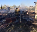 В Астраханской области произошел масштабный пожар