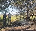 На юге Астраханской области почти пять часов тушили мусорный пожар