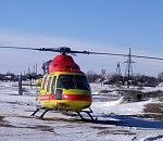 Двухлетнего астраханца в тяжелом состоянии доставили в больницу вертолётом санавиации 