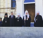 Патриарх Кирилл посетил строящийся храм в Ахтубинске