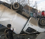 В Астрахани столкнулись две "Газели": маршрутная и цельнометаллическая