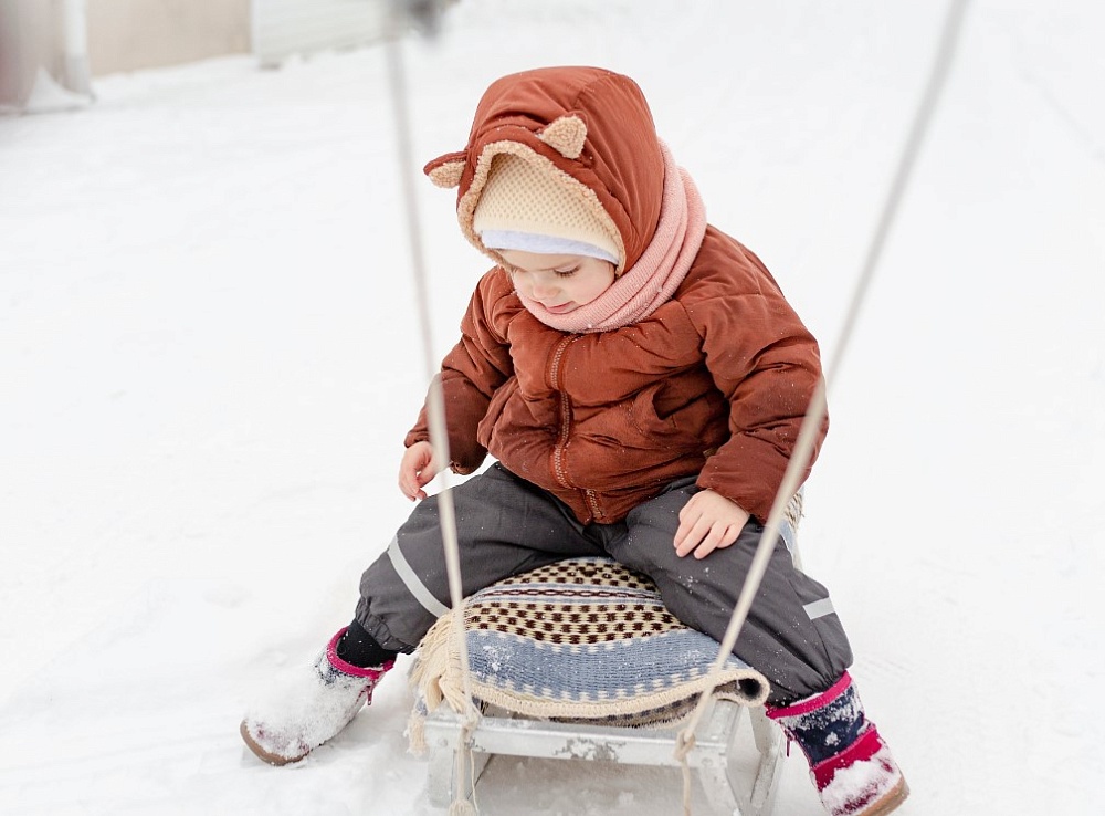 Мороз и снег: в Астрахани продолжается настоящая зима