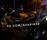 В Астрахани ночное столкновение «Лады» с «КАМАЗом» привело к двум пострадавшим