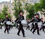 В Астрахани продолжает действовать ограничение автодвижения по площади Ленина из-за репетиции парада Победы