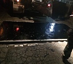 В Астрахани на Старом мосту подлатали асфальт