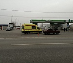 В Астрахани скорая помощь ехала на вызов, но попала в ДТП