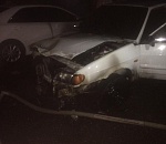 В Астрахани одномоментно сгорели Тойота и ВАЗ