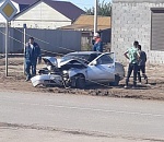 Астраханец снес на "десятке" столб и скрылся 