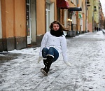 Заблудшая весна: В понедельник астраханцам обещают снег и гололёд