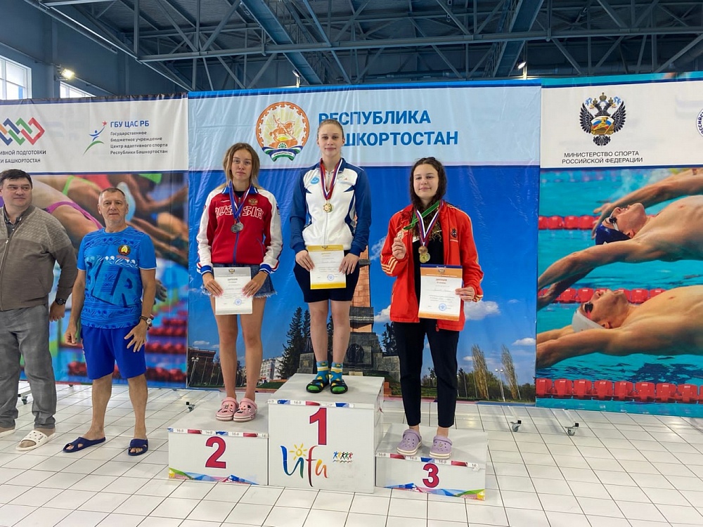 Пловчихи из Астрахани завоевали золотые медали Кубка России среди спортсменов с нарушениями слуха
