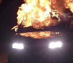 Два парня пострадали в загоревшемся автомобиле в Астрахани