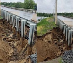 Знаменитый мост в Ахтубинске, по которому побоялись пустить Владимира Путина, размыло: видео