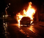 В Астрахани сгорел автомобиль