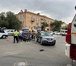 В Астрахани произошла жесткая авария с мотоциклистом