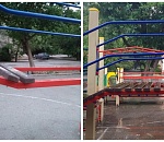 Астраханка пожаловалась на разбитую детскую площадку и через два дня ее отремонтировали