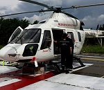 Санитарный вертолет "Ансат" начинает курсировать над севером Астраханской области