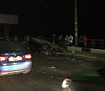 На Новом мосту перевернулся автомобиль