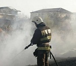 В Астрахани огонь уничтожил 800 квадратных метров камыша