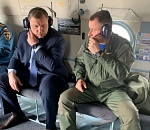 Глава МЧС России облетел Астраханскую область и оценил обстановку