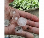 Град обрушился на Астрахань: кадры непогоды