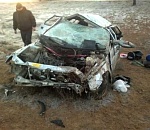 Под Астраханью опрокинулась легковушка: пострадало четыре человека