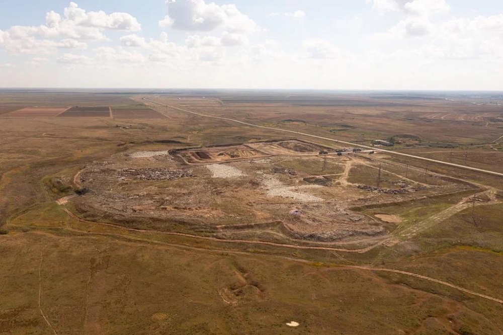 Рекультивация громадной астраханской свалки продолжается