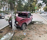 Астраханцу стало плохо за рулем: машина протаранила дерево