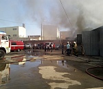 В Астраханской области рано утром сгорела автомастерская