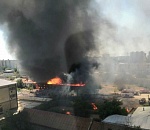 Астраханская полиция проводит проверку по факту пожара в троллейбусном парке