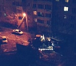 В Астрахани грузовик провалился под асфальт