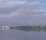 В Астрахани пылает городской остров