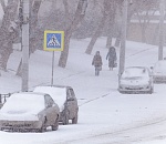 На Астрахань идут снегопады 