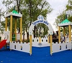 В Трусовском районе города, в рамках проекта Обновлённая Астрахань, появился "Астраханский кремль" для малышей