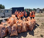 Экологический десант в Астрахани: сотрудники ПривЖД собрали около 17 кубометров различного мусора