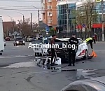 Излюбленное место ДТП в Астрахани притянуло новых "жертв"