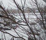 Три часа дня. Астрахань встала в пробки из-за снегопада