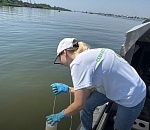 В районе элитного астраханского ЖК обнаружен крупный нефтяной разлив