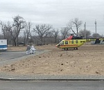 Астраханку в тяжелом состоянии доставили в больницу вертолётом санавиации 