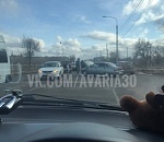 В АЦКК столкнулись сразу четыре машины