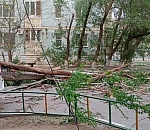 В Астрахани продолжают ликвидировать последствия урагана