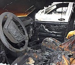 В Астрахани сгорели два автомобиля