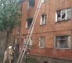 В Астрахани сгорел многоквартирный дом ОБНОВЛЕНО