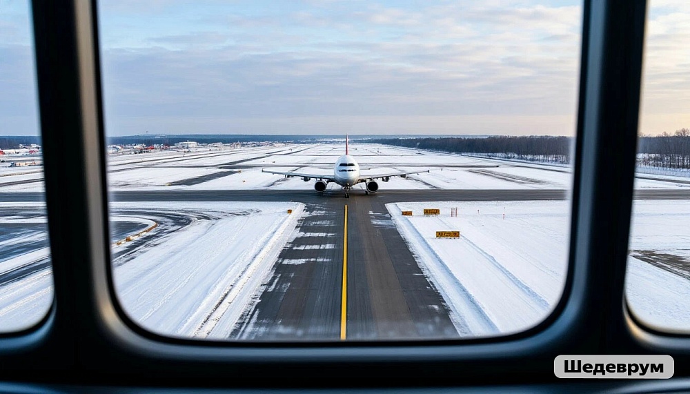 Авиарейсы Москва – Астрахань задерживаются из-за снегопада в столице