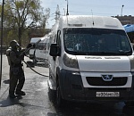 В Астрахани обеззаразили автобусы №1 и №25