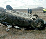 Семья из Краснодара перевернулась на трассе в Астраханской области