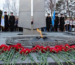 В Астрахани на патриотическом митинге открыли Вахту памяти