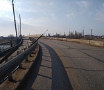 Первый день закрытия Милицейского моста: пробки, пешеходы и кирпич