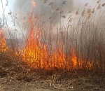 На Бабаевского крупный пожар угрожал жилым домам. Столб дыма был виден из центра Астрахани