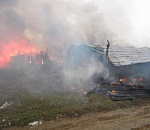 Под Астраханью сгорел строящийся дом