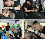 В Астрахани малышей-сирот постригли в самом модном салоне города